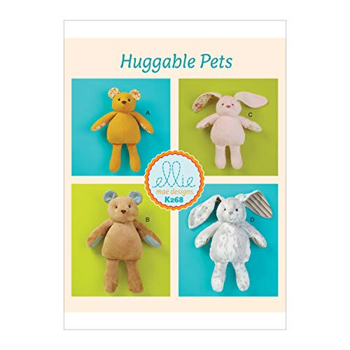 KWIKSEW PATTERNS Kwik Babys Stuffed Animal Toy Sewing Patterns by Ellie Mage Designs Two Sizes