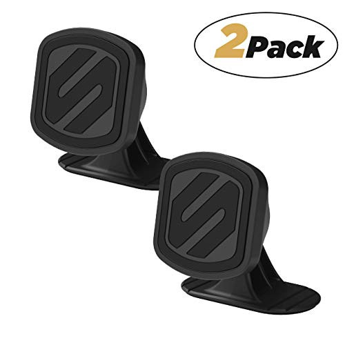 SCOSCHE MMD2PKXCES0 MagicMount Magnetic Horizontal Dash Mount Holder for Mobile Devices Black Pack of 2