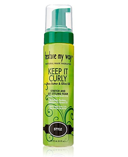 Texture My Way Keep It Curly Stretch  Set Styling Foam 85 Oz