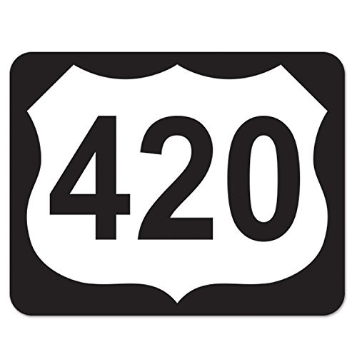 Beistle 420 Highway Sign Cutout 135 BlackWhite