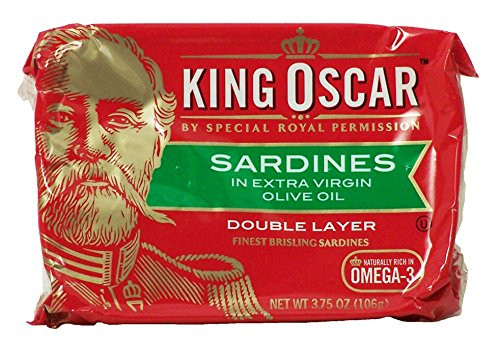 King Oscar Sardines in Extra Virgin Olive Oil 375 Oz Pack of 6