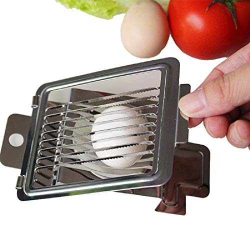 2020 New Multipurpose Stainless Steel Wire Egg Slicer Egg Cutter Cheeses Chopper Cutter Tool for Slicing Strawberry Cheese Kiwi Cutting Egg Slicers Kitchen Slicing Gadgets Cooking Tools