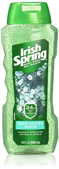 Irish Spring Body Wash Deep Action Scrub 18 oz Pack of 4 Irish Spring Body Wash Deep Action Scrub 18 oz Pack of 4