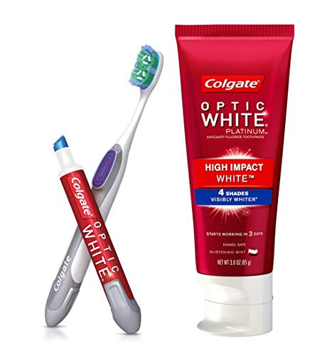 Colgate Optic White Toothpaste and Whitening Pen 2in1 Teeth Whitening Kit