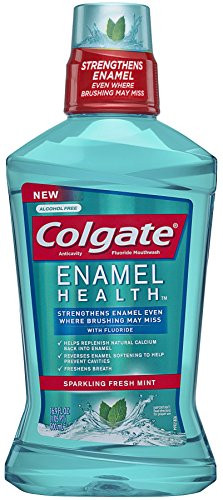Colgate Enamel Health Anticavity Fluoride Mouthwash Sparkling Fresh Mint 169 fl oz