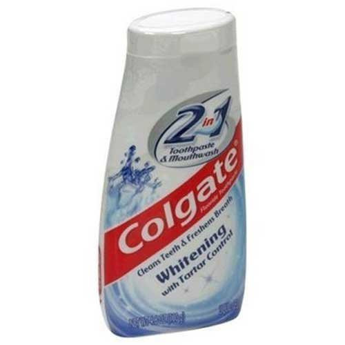 Colgate 2 In 1 Whitning Size 46z Colgate 2 In 1 Toothpaste  Mouthwash Whitening 46 Ounce