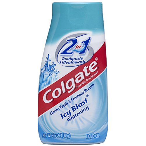 Colgate 2in1 Whitening Toothpaste Gel and Mouthwash Icy Blast  46 ounce
