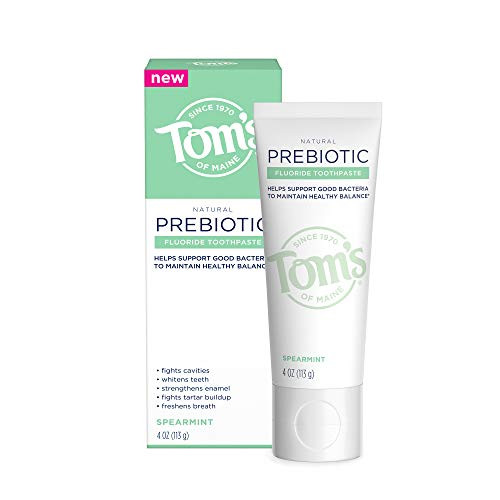 Toms of Maine Prebiotic Anticavity Natural Toothpaste Spearmint 4 oz