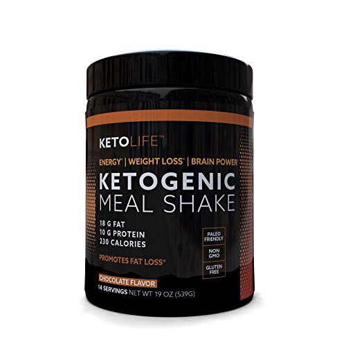 KetoLife 14 Servings Ketogenic Meal Shake Chocolate Flavor