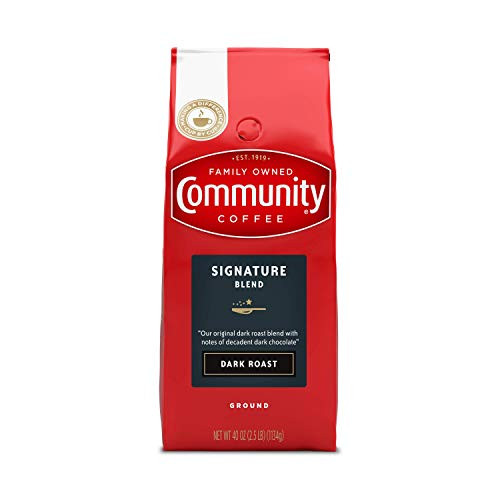 Community Coffee Dark Roast Premium Ground 40 Oz Bag Full Body Rich Flavorful Taste 100 Select Arabica Coffee Beans Community Coffee Dark Roast Premium Ground 40 Oz Bag Full Body Rich Flavorful Taste 100 Select Arabica Coffee Beans