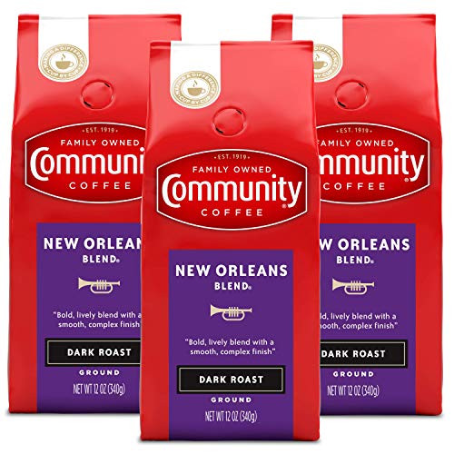Community Coffee New Orleans Blend Extra Dark Roast Ground Coffee 12 Oz Pack Of 3 New Orleans Blend 36 Oz Community Coffee New Orleans Blend Extra Dark Roast Ground Coffee 12 Oz Pack Of 3 New Orleans Blend 36 Oz