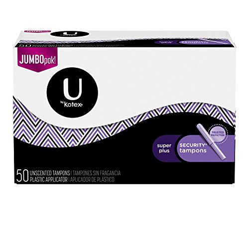 U by Kotex Security Tampons Super Plus Unscented 50 Count