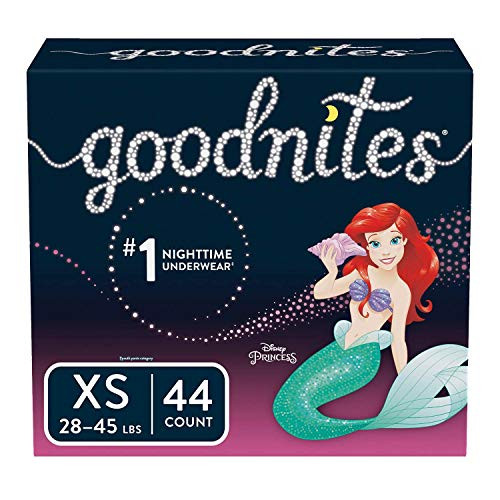 Goodnites Bedwetting Underwear for Girls XS 44 Ct Packaging May Vary