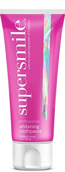 Supersmile Professional Teeth Whitening Toothpaste with Fluoride Berry Chill 8 Oz