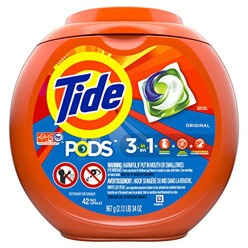 Tide Pods Liquid Laundry Detergent Pacs Original Scent 42 Count