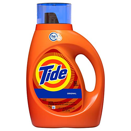 Tide Original Scent HE Turbo Clean Liquid Laundry Detergent 50 oz 32 loadsPackaging May Vary
