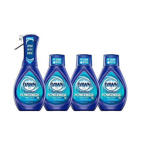 Dawn Platinum Powerwash Dish Spray Dish Soap Fresh Scent Bundle 1 Starter Kit 16 fl oz plus 1 refill 16 fl oz