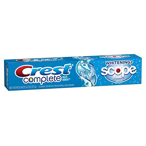 Crest Complete Whitening  Scope Cool Peppermint Toothpaste 62oz Tube Pack of 3