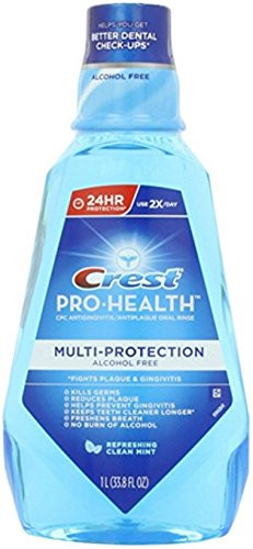 Crest ProHealth 1 Liter MultiProtection Refreshing Mouthwash Clean Mint 21875 Pound