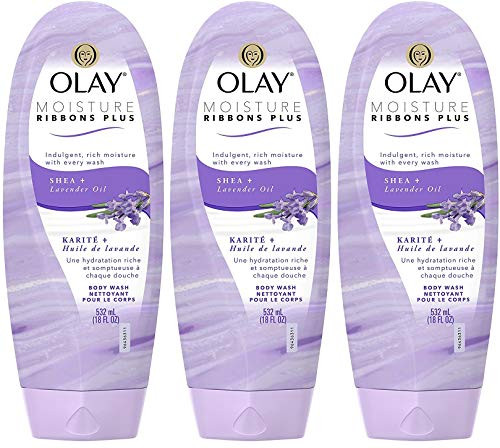 OLAY Moisture Ribbons Plus Shea plus Lavender Oil 18 oz Pack of 2