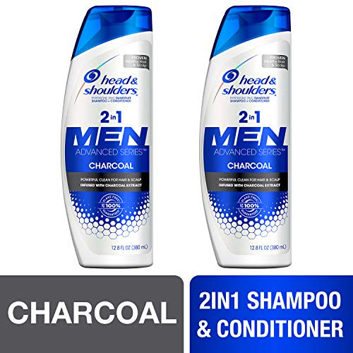 Head and Shoulders Shampoo and Conditioner 2 in 1 Anti Dandruff Treatment and Scalp Care Charcoal for Men 128 fl oz Twin Pack Head and Shoulders Shampoo and Conditioner 2 in 1 Anti Dandruff Treatment and Scalp Care Charcoal for Men 128 fl oz Twin Pack