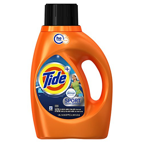 Tide Plus Febreze Freshness Sport High Efficiency Liquid Laundry Detergent  46 oz  Active Fresh