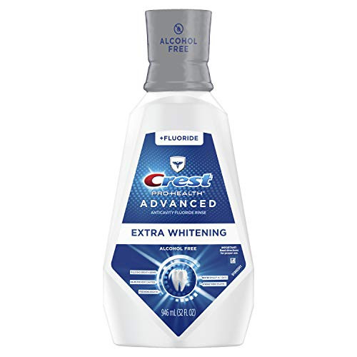 Crest ProHealth Advanced Mouthwash Alcohol Free Extra Whitening Energizing Mint Flavor 946 mL 32 fl oz