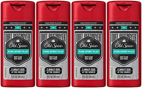Old Spice Bw Dd Pure Sprt Size 3z Old Spice Bodywash Dirt Destroy Pure Sport Plus 3z pack of 4