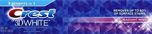 Crest 3D White Whitening Toothpaste Radiant Mint 64 Ounce