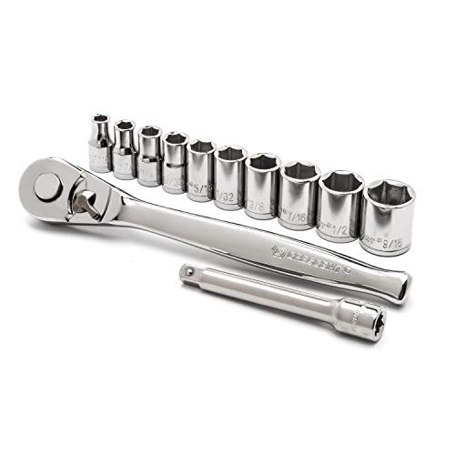 Crescent 12 Pc 14 Drive 6 Pt SAE Mechanics Tool Set  CSWS14SAE12