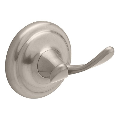 Franklin Brass 127721 Jamestown Bath Hardware Accessory Double Robe Hook, Satin Nickel