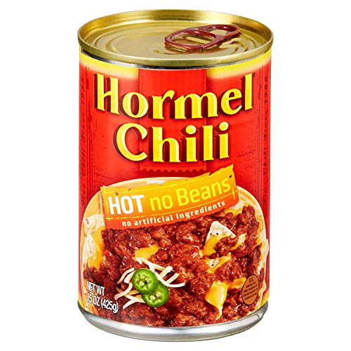 Hormel Chili Hot No Beans 15 Ounce Pack of 6 Hormel Chili Hot No Beans 15 Ounce Pack of 6