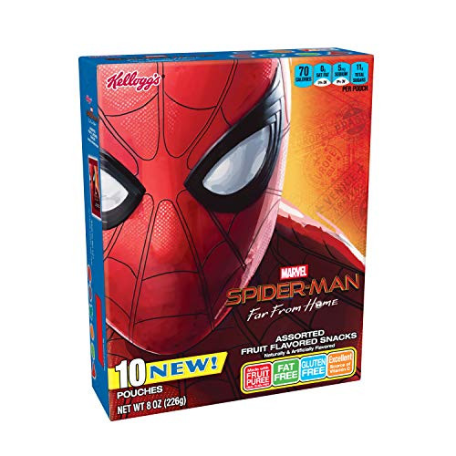 Spiderman Fruit Flavored Snacks Assorted Fruit Flavored Gluten Free Fat Free 8 oz