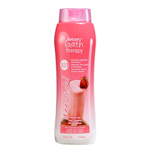 DeeLish 3in1 Body Wash Bubble Bath and Shampoo StrawberriesnCream 169 Fl Oz