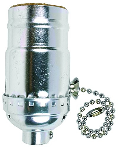 Socket Pull Chain 3-Way Nickel