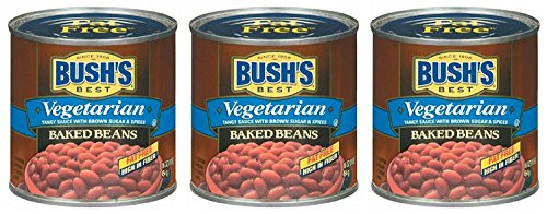 Bushs Best Vegetarian Fat Free Baked Beans 3 pack