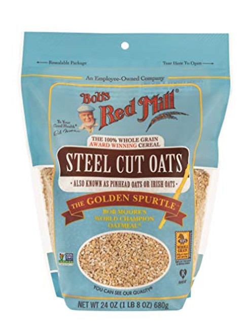 Bobs Red Mill Oats Steel Cut  24 oz  2 pk