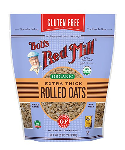 Bobs Red Mill Organic Gluten Free Extra Thick Rolled Oats 32 OZ Pack  1