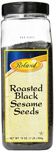 Roland Sesame Seeds Roasted Black 16 Ounce