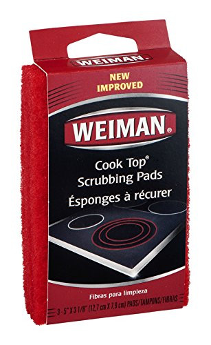 Weiman Cook Top Scrub Pad 3 PC Pack of 6