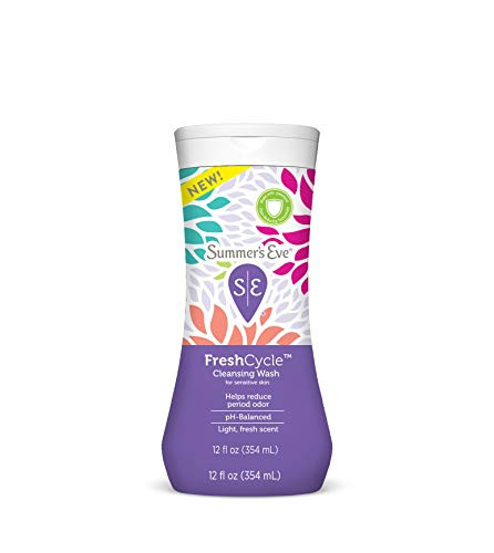 Summers Eve FreshCycle Cleansing Wash Reduces Period Odor 12 Fl Oz