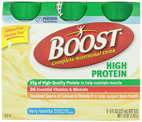 Boost High Protein Complete Nutritional Drink Vanilla Ready To Drink 6 ct 8 oz