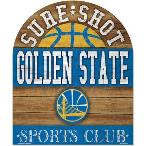 NBA Golden State Warriors Wood Sign 10 x 11Inch