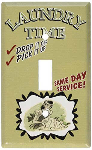 Art Plates - Laundry Time Switch Plate - Single Toggle