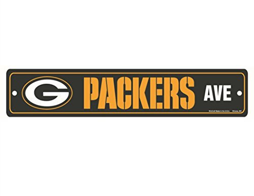 WinCraft NFL Green Bay Packers Full Color Street Sign 375 x 19inches WinCraft NFL Green Bay Packers Full Color Street Sign 375 x 19inches