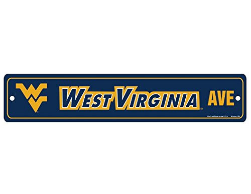 WinCraft NCAA West Virginia Mountaineers Full Color Street Sign 375 x 19inches WinCraft NCAA West Virginia Mountaineers Full Color Street Sign 375 x 19inches