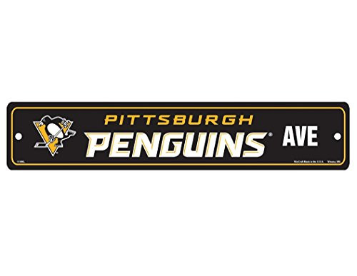 WinCraft NHL Pittsburgh Penguins Full Color Street Sign 375 x 19inches WinCraft NHL Pittsburgh Penguins Full Color Street Sign 375 x 19inches