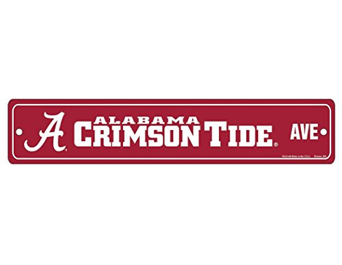 WinCraft NCAA Alabama Crimson Tide Full Color Street Sign 375 x 19inches WinCraft NCAA Alabama Crimson Tide Full Color Street Sign 375 x 19inches