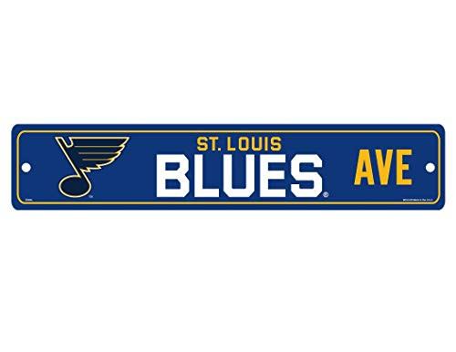 WinCraft NHL St Louis Blues Full Color Street Sign 375 x 19inches WinCraft NHL St Louis Blues Full Color Street Sign 375 x 19inches