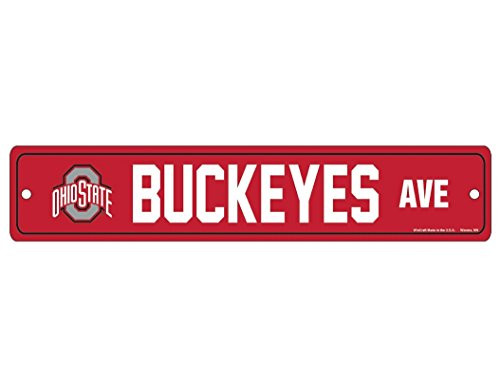 WinCraft NCAA Ohio State Buckeyes Full Color Street Sign 375 x 19inches WinCraft NCAA Ohio State Buckeyes Full Color Street Sign 375 x 19inches